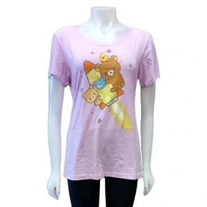 Rilakkuma Lilac Crewneck T Shirt Size  XL